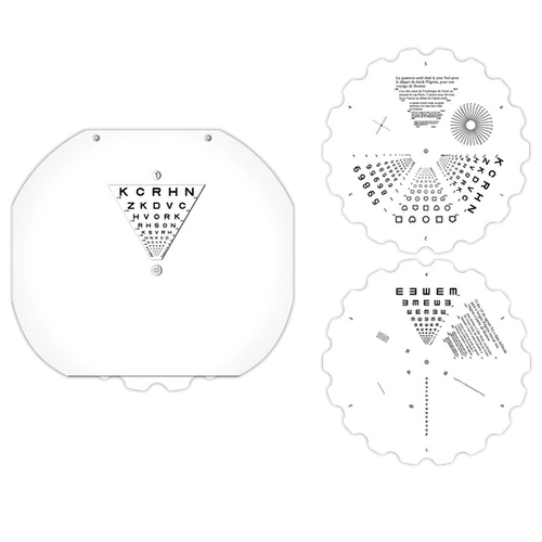 GL Phoropter Roto Chart Portuguese & French