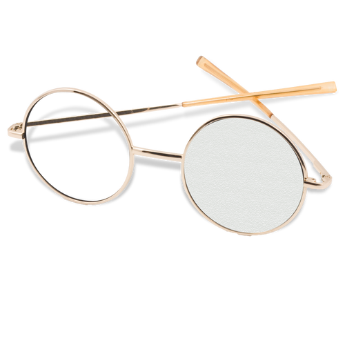 Frosted Metal Frame Occluder Glasses