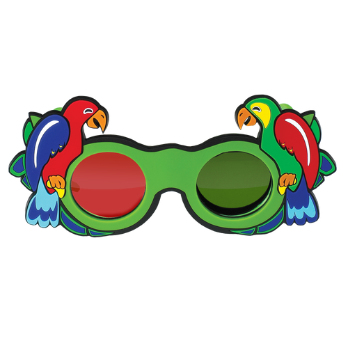 Parrot Fun Frames Red/Green Anaglyph Lenses