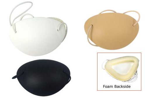 GL Small Foam Edged Eye Shield Elastic, Pack of 3
