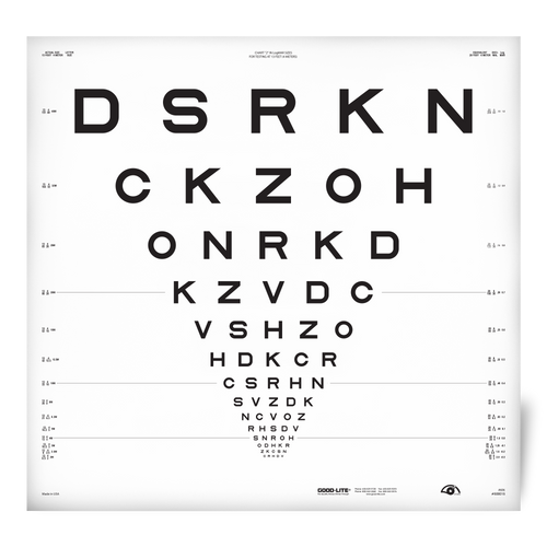 ETDRS Chart "2" for 13 feet (4 meters)