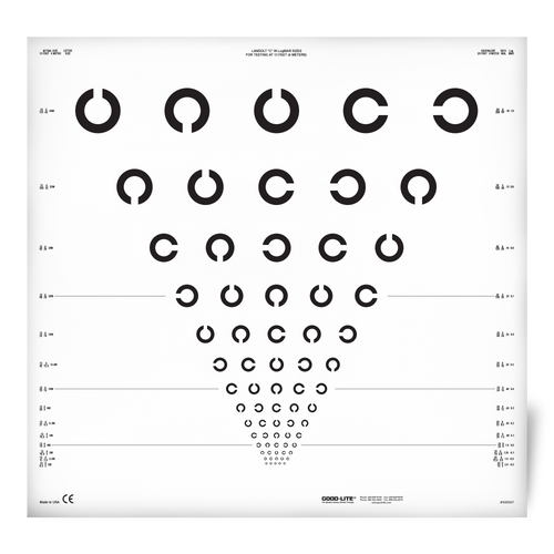 Landolt "C" ETDRS Chart for 13 feet (4 meters)