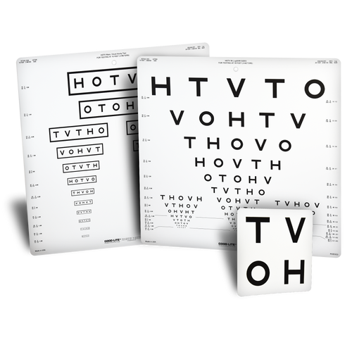 MASS. HOTV Non-Folding Chart Set for 10 feet (3 meters)