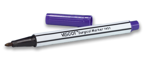 Viscot Surgical Skin Marker Mini with Fine/Regular Tip & Ruler-Sterile (1451SR-100)