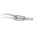 Gill Iris Forceps Curved, 1X2 Teeth - S5-1285

