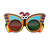 Butterfly Fun Frames Red/Green Anaglyph Lenses