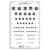 E Chart Linear Spaced for 10 feet (3 meters)