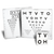 MASS. HOTV Non-Folding Chart Set for 10 feet (3 meters)