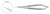 VASCULAR MICRO Scissors:Vascular Scissors, Straight, flat handle, sharp tips, 14 mm blades - 6,3” (16 cm)