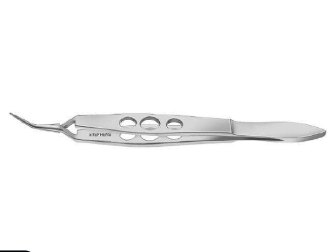Jensen Lens Holding Forceps Cross Action, 90 Deg. Angled Jaws - S5-1785
