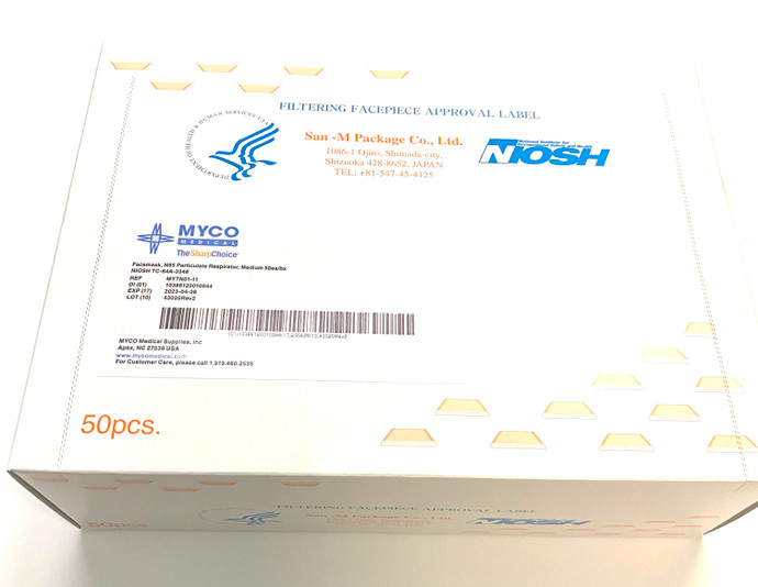 N95 FaceMasks Respirator Medium Size (Made In Japan) (50 per ...
