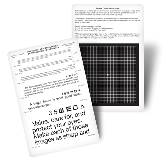  Amsler Eye Grid for Daily Screening of Eye Disease