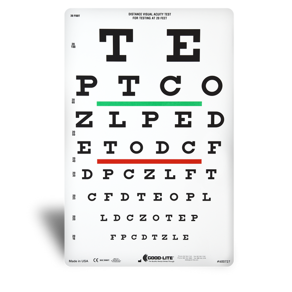 20 ft. Snellen Eye Chart