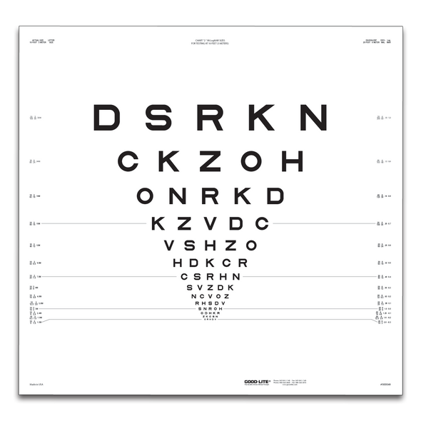 ETDRS Chart "2" for 10 feet (3 meters)