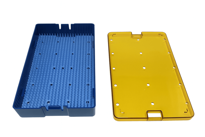 PST Instrument Sterilization Tray 10" L x 6" W x 3" H (6150A) (With Mat)