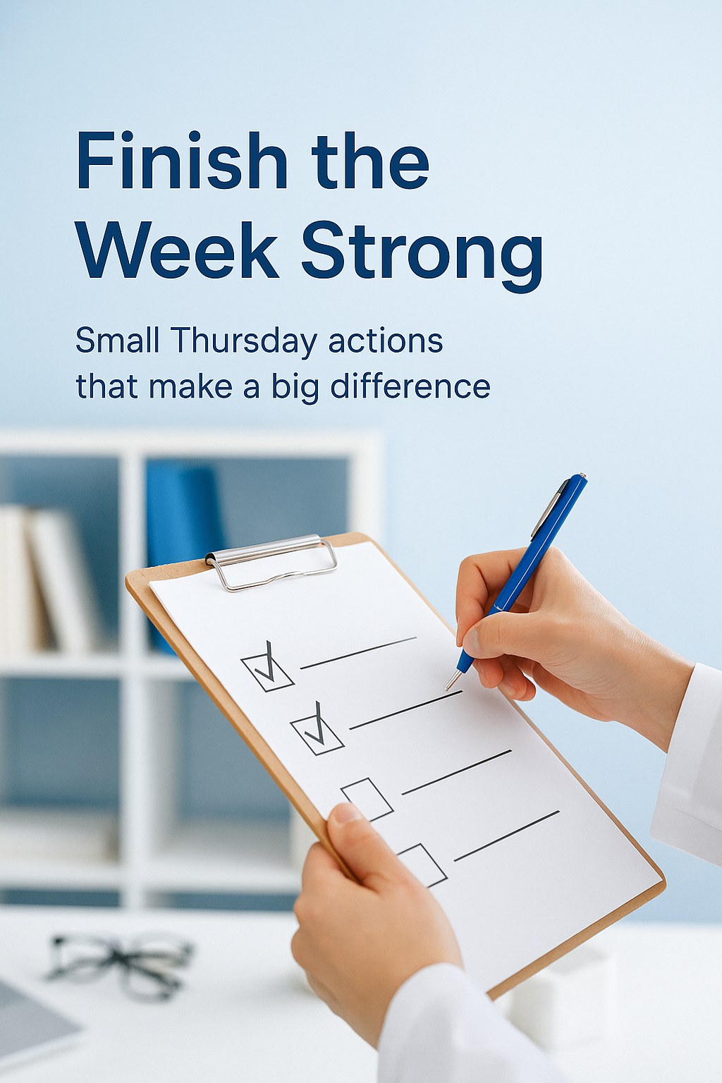 Finish the Week Strong: Small Actions That Make a Big Difference