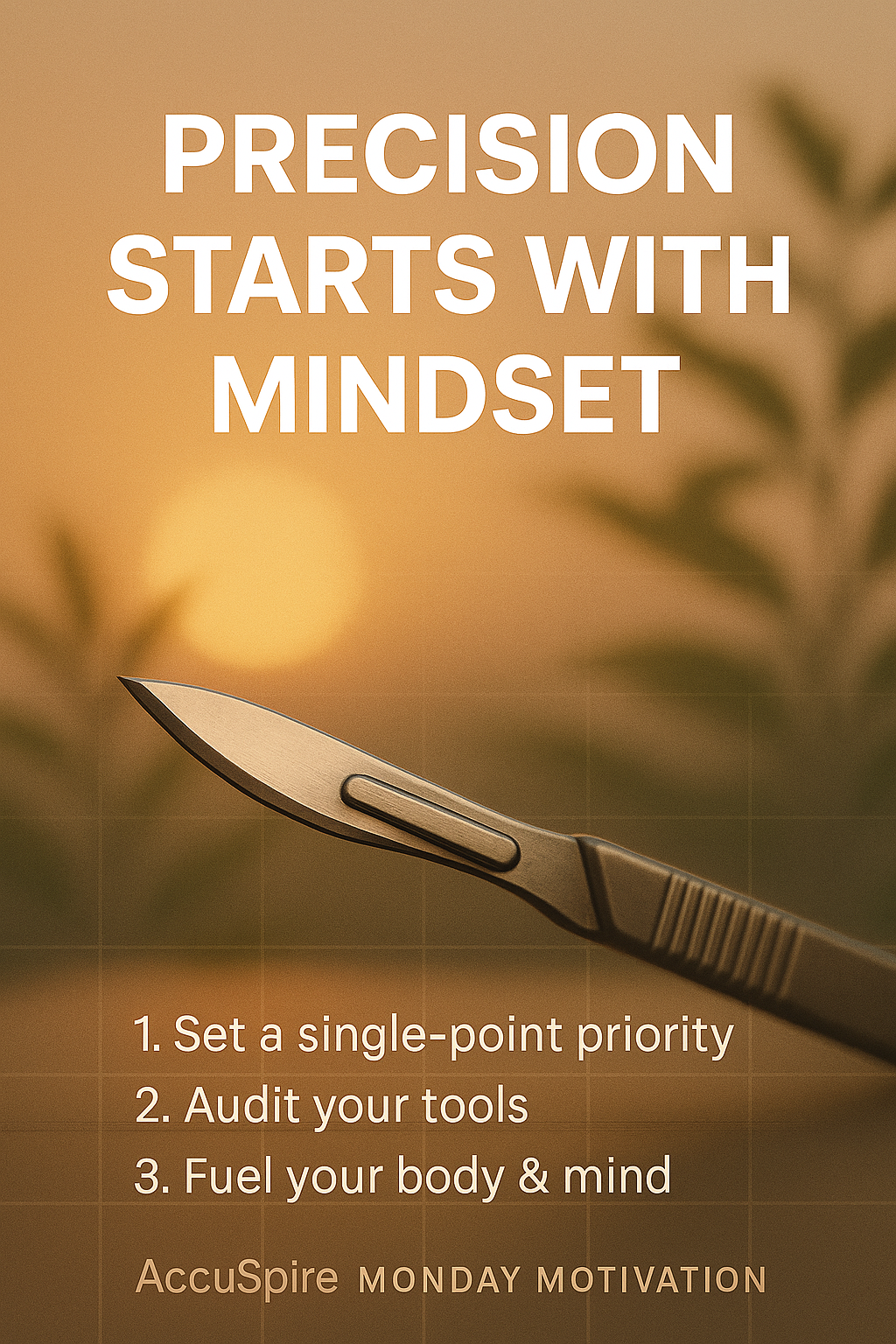 The Mindset of Precision: Why Mondays Set the Tone for Success
