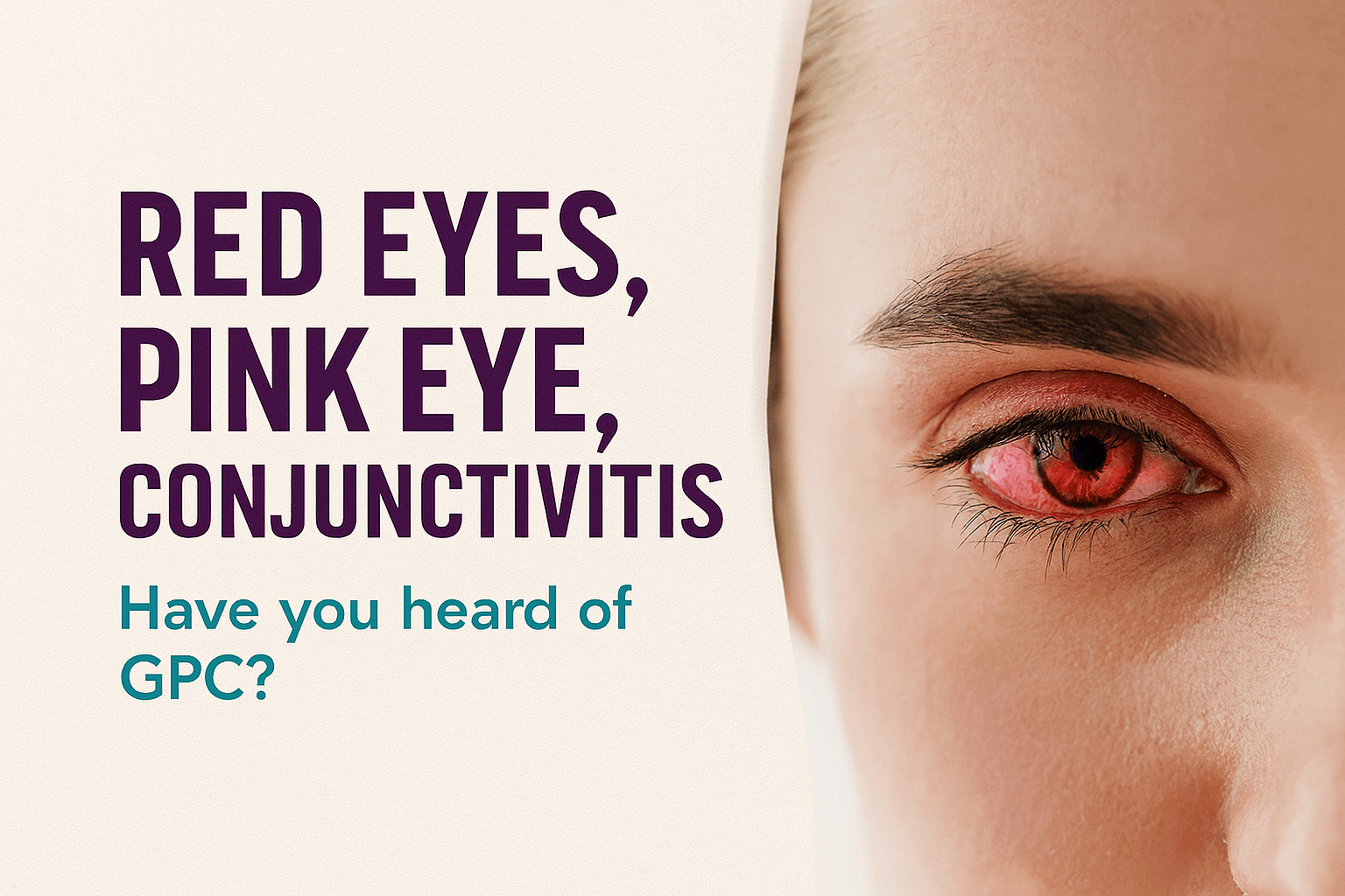 Red Eyes, Pink Eye, Conjunctivitis: Have You Heard of GPC?