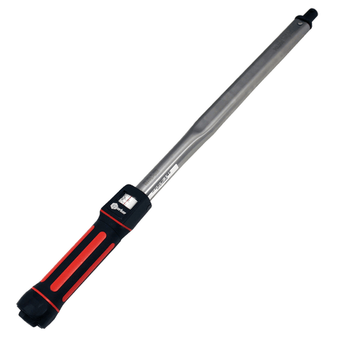 KOMO TORQUE WRENCH W/O SPANNER, a professional torque wrench tool with a black and red grip handle and a stainless steel measuring shaft for precise torque applications.