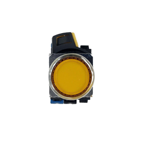 Komo machine yellow momentary pushbutton