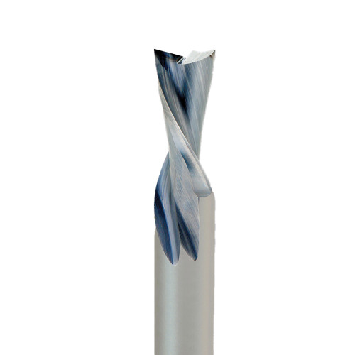 1/4 Solid Carbide Downcut Router Bit, 2 flute, bit with carbide material for accurate woodworking cuts.