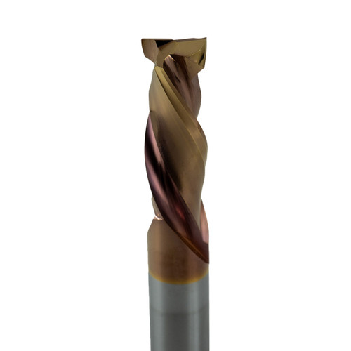 Solid Carbide 1/2 Mort EC Downcut Router Bit, high-speed cutting tool with a spiral flute design for precise routing and smooth finishes.