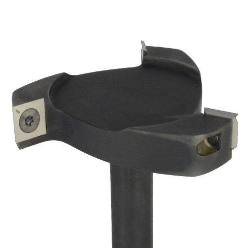 4" Spoilboard surface cutter with straight end, three flutes