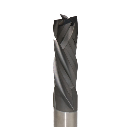 LMT Onsrud 3/8 inch DFC 4 FL Compression, industrial end mill cutter with four-flute design for precise material removal in machining applications.