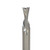 Solid Carbide Downcut Router Bit, 2 flute, 7/16 inch - high-speed cutting tool with a twisted design for woodworking and machining. Solid Carbide Downcut Router Bit, 2 flute, 7/16 inch - high-speed cutting tool with a twisted design for woodworking and machining.