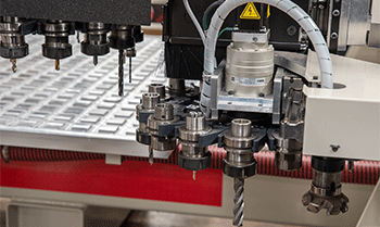 auxiliary tool changer on a CNC router