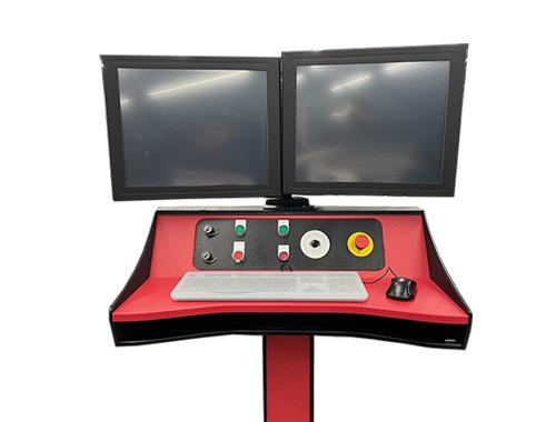 The dual monitor is an optional upgrade
