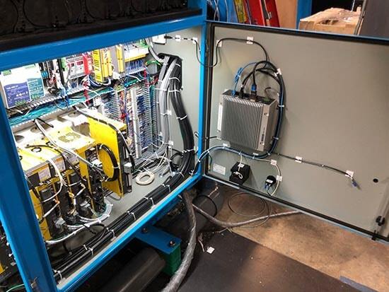 CNC router controls cabinet