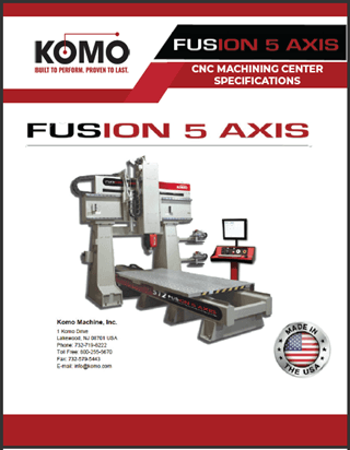 Fusion 5-axis cnc machine brochure cover