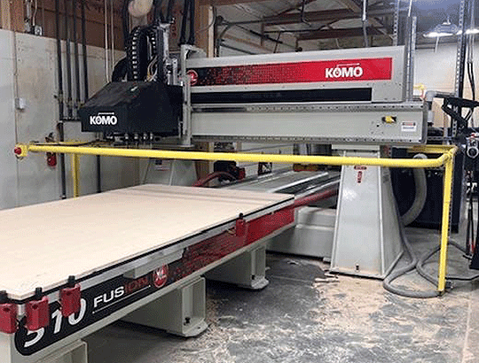KOMO Machine with safety gantry guard