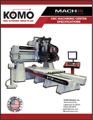 komo mach III cnc machine brochure cover