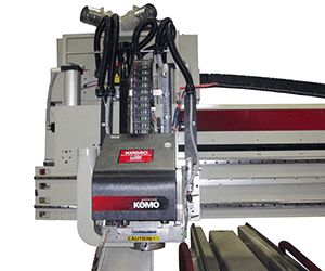 pressure foot system on a KOMO router