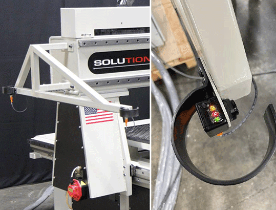 safety light for traveling gantry