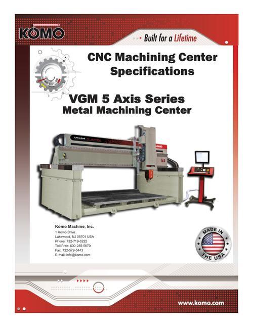 KOMO VGM 5-axis machine brochure cover