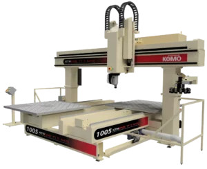 The KOMO Xtreme 1005 5-axis twin table machine