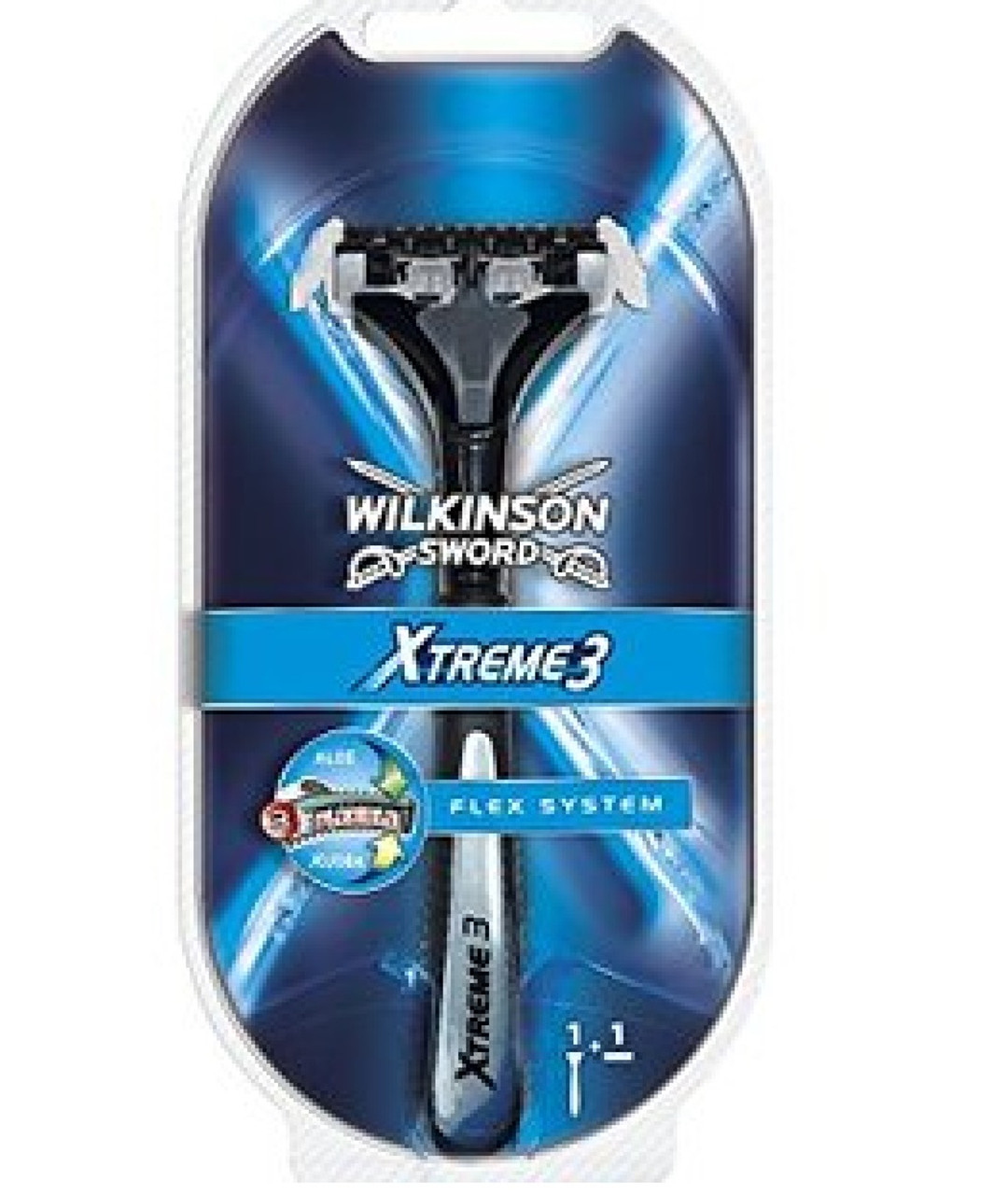 Wilkinson Sword Xtreme3 Razor Handle W 2 Refill Razor Blades