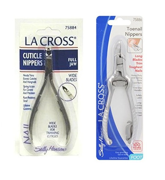 Sally Hansen LA Cross Cuticle Nippers Wide Blade 75884 + Toenail