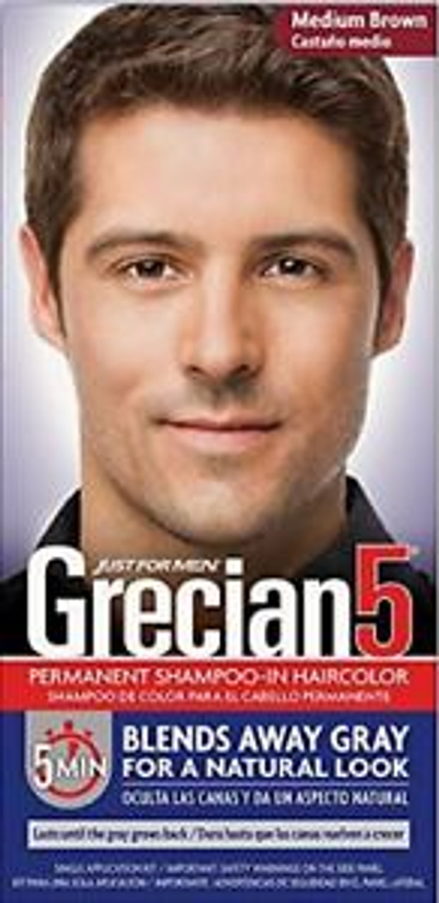 Just For Men Grecian 5 Permanent Shampoo In Haircolor Medium