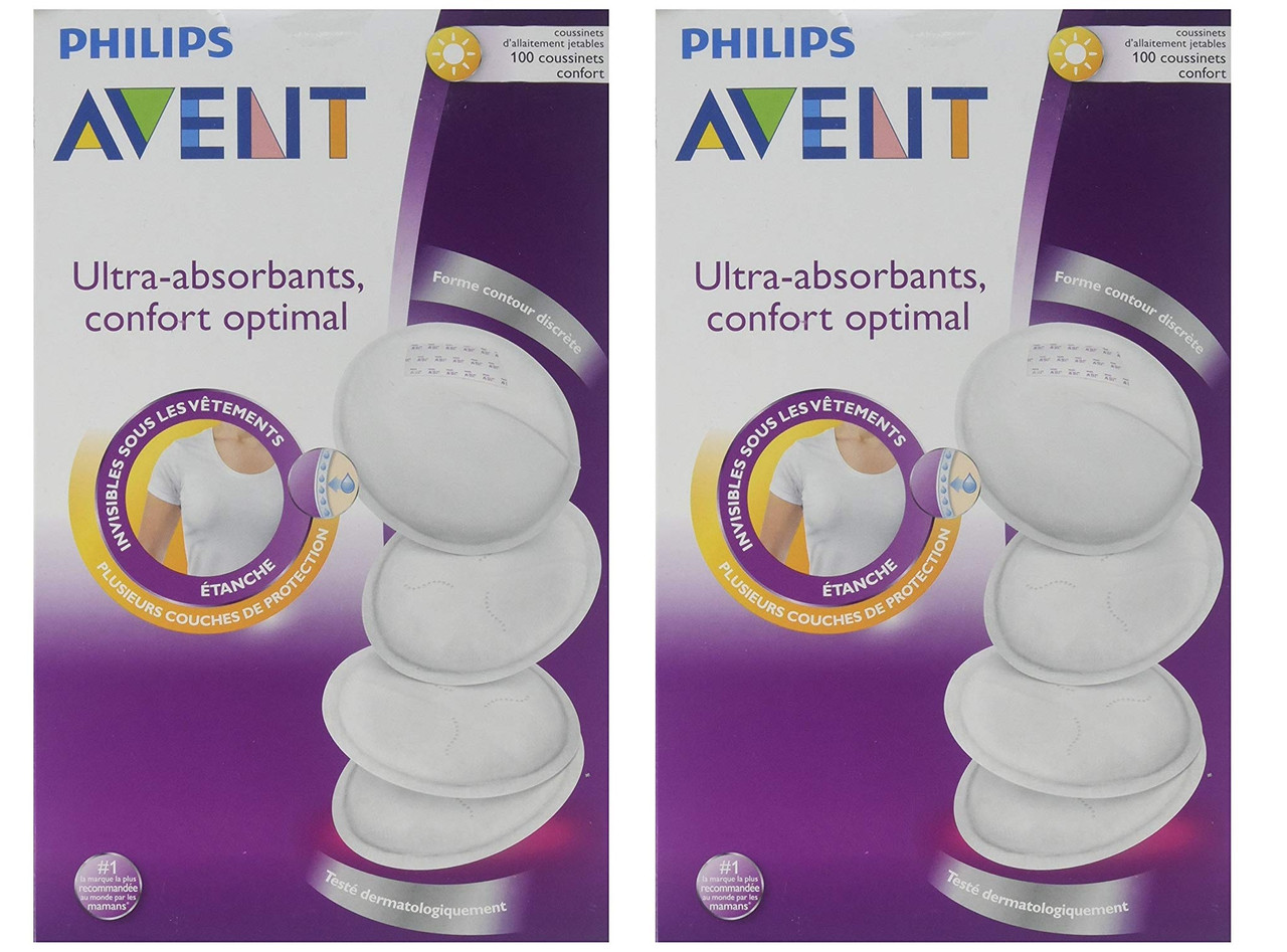 Philips AVENT SCF254/10 Day Disposable White Breast Pads, 100 ct (Pack of  2) - Razors Direct