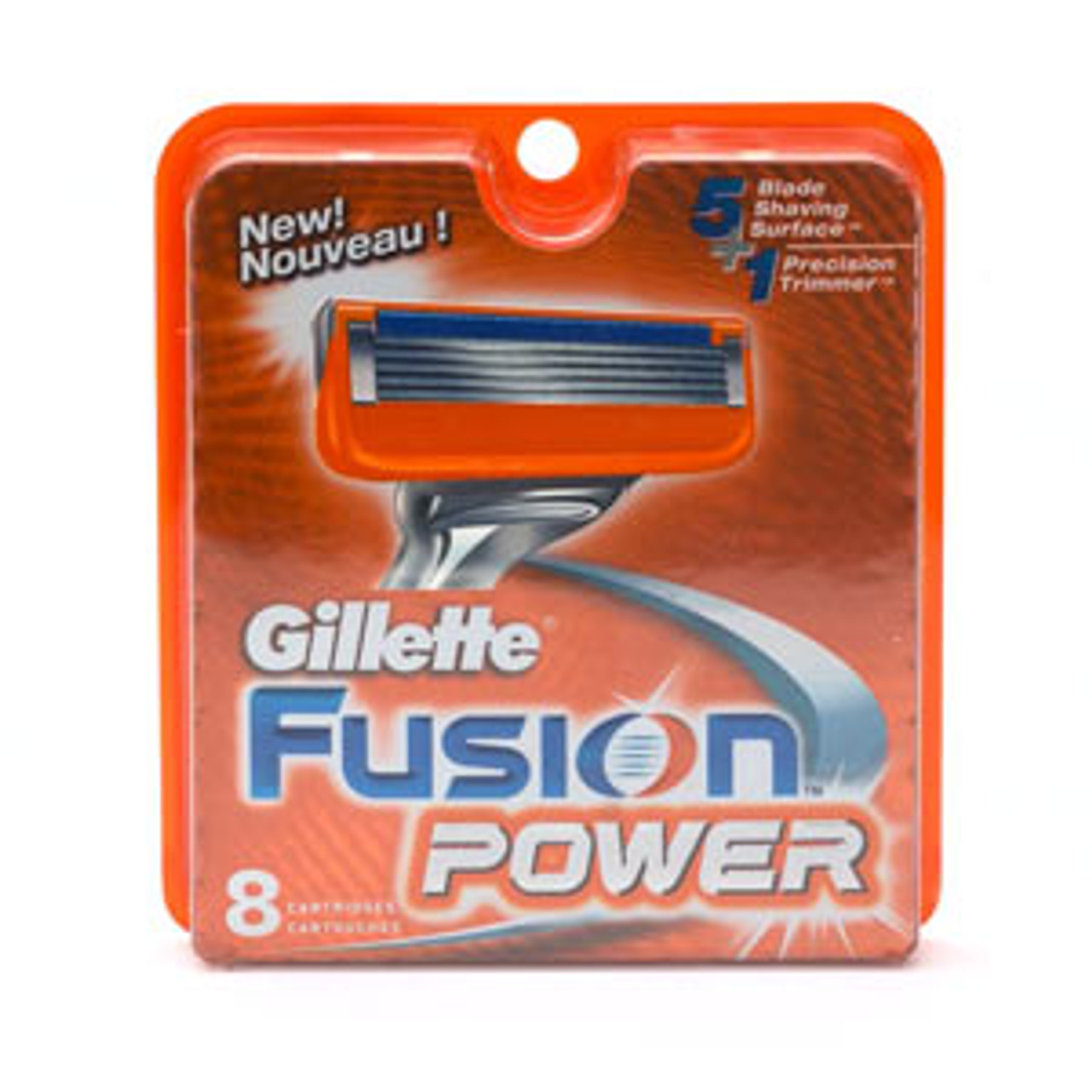 Mens Gillette Fusion Power Refills - 8 Cartridges - Razors Direct