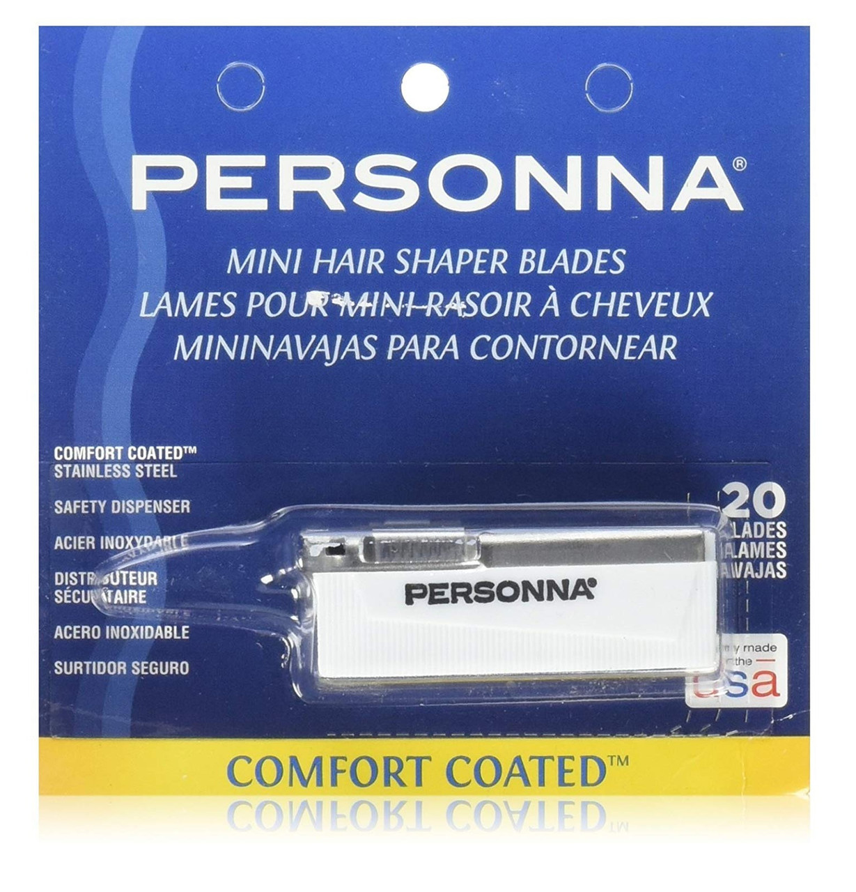 Personna Mini Hair Shaper Blades Comfort Coated Extra Sharp