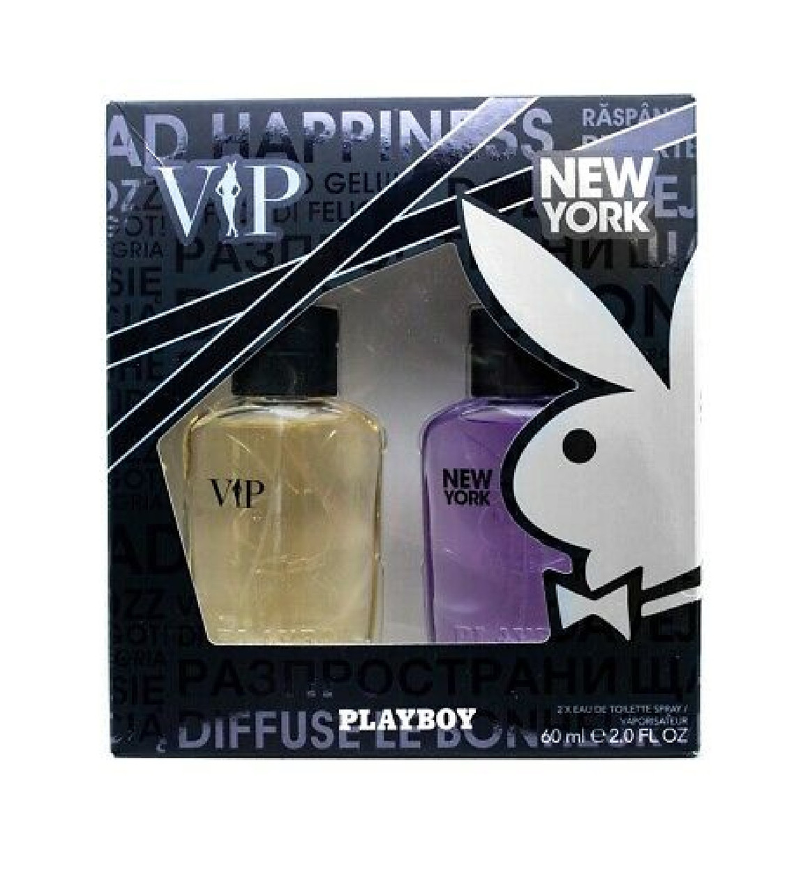 Playboy VIP and New York Duo VIP Eau De Toilette Spray 2 oz and