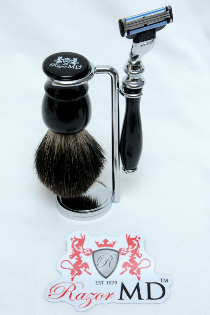 Razors MD Mach3 Black 360 Set - Razors Direct