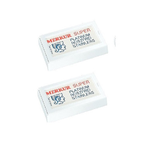 Merkur Double Edge Safety Razor Blades, 10 ct. (Pack of 2)