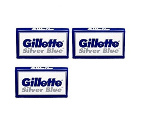Gillette Silver Blues Double Edge Blades, 5 ct. (Pack of 3)