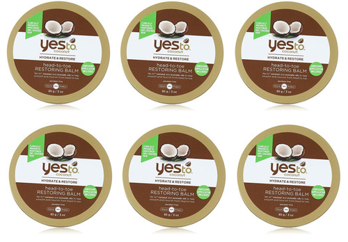 Yes To Coconut Hydrate & Restore Head-to-toe Restoring Balm, 3 Oz (Pack of 6)